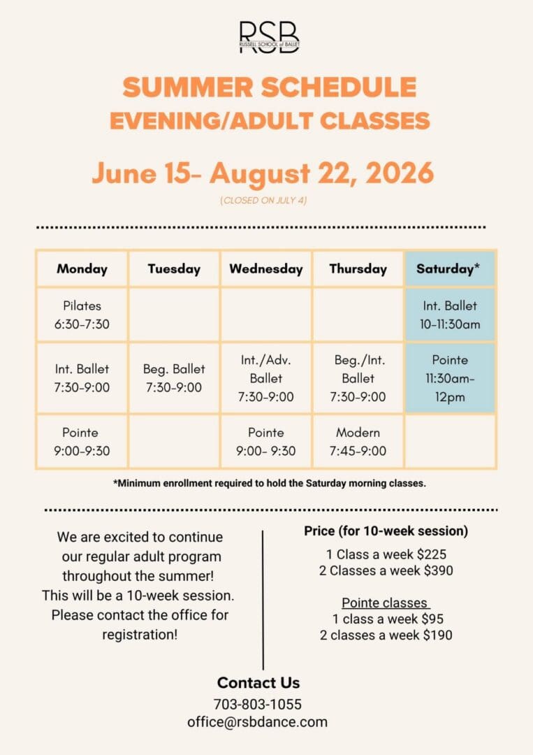 Adult Summer 2026
